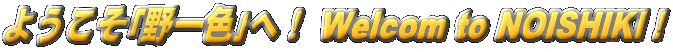 �悤��������F��ցI Welcom to NOISHIKI !